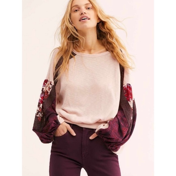 Free people clash lace thermal L - Picture 1 of 8